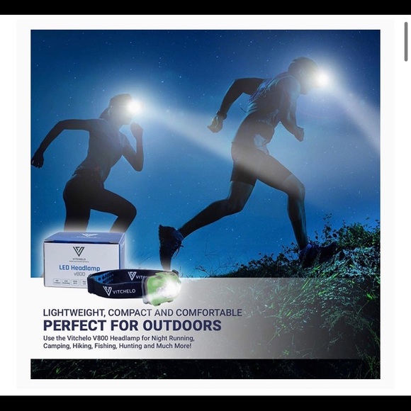 NRFP Headlamp Safety Flashlight 6 Modes Waterproof ❤️ - Picture 6 of 16